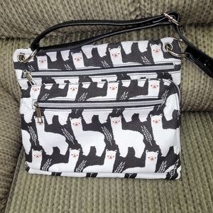 Llama Canvas Crossbody Purse